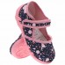 13 Евро! Детски Анатомични ДИШАЩИ BareFoot Обувки / Пантофки RENBUT 13-105/100  (Балеринки) , с Лепка и Кожени стелки. за Момичета